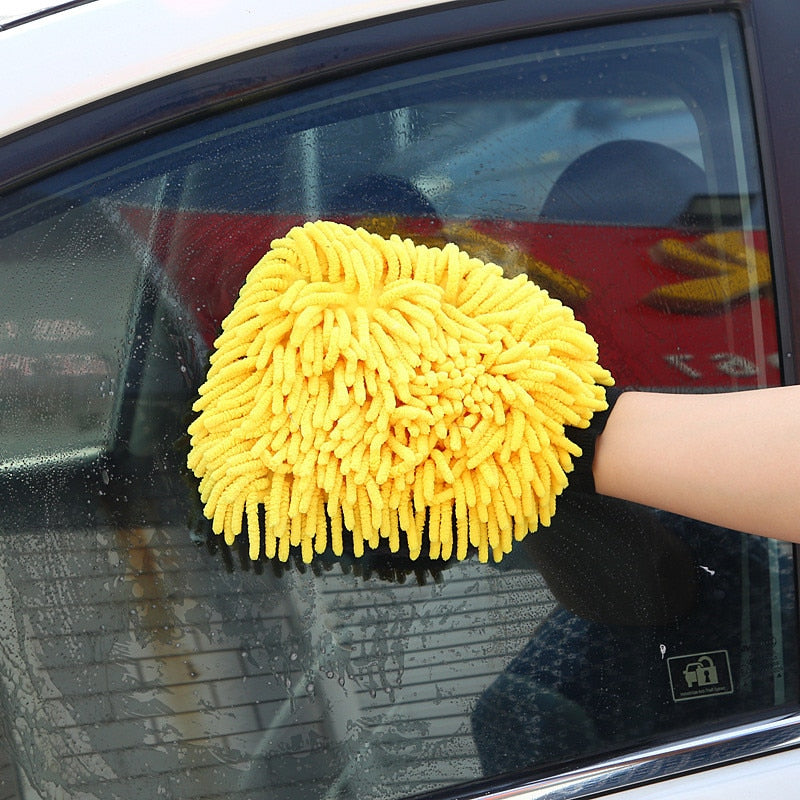 Microfiber Car Wash Mitt Scratch Free Premium Car Wash Sponge Car Cleaning  Tools