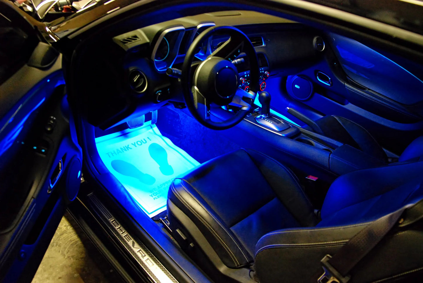 Universal Neon 36 48 72 LED Car Interior Ambient Footwell Light with USB Wireless Remote Music APP Control