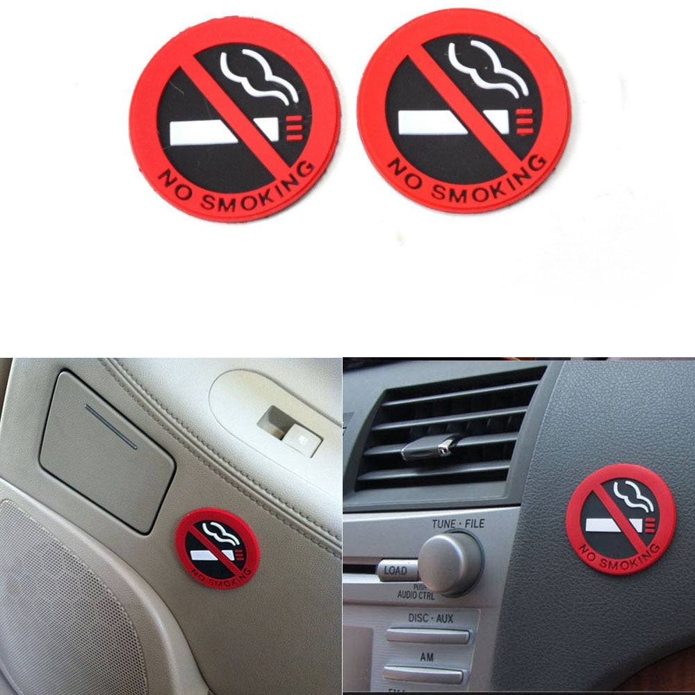5 x No Smoking Stickers Waterproof Rubber Vinyl Stickers for Car Taxi Van Shop Minicab Bus Coach NO SMOKING SIGN