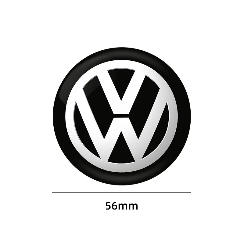 4pcs 56mm 64mm Car Wheel Centre Hub Cap Badge Emblem Decal Wheel Sticker For Volkswagen GOLF Polo Tiguan VW TOURAN CADDY PASSAT