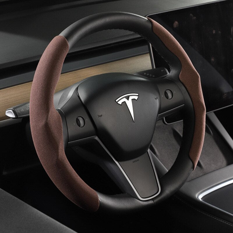 Tesla Model 3 Model Y Steering Wheel Cover - Anti Slip Cover - Car Accessories