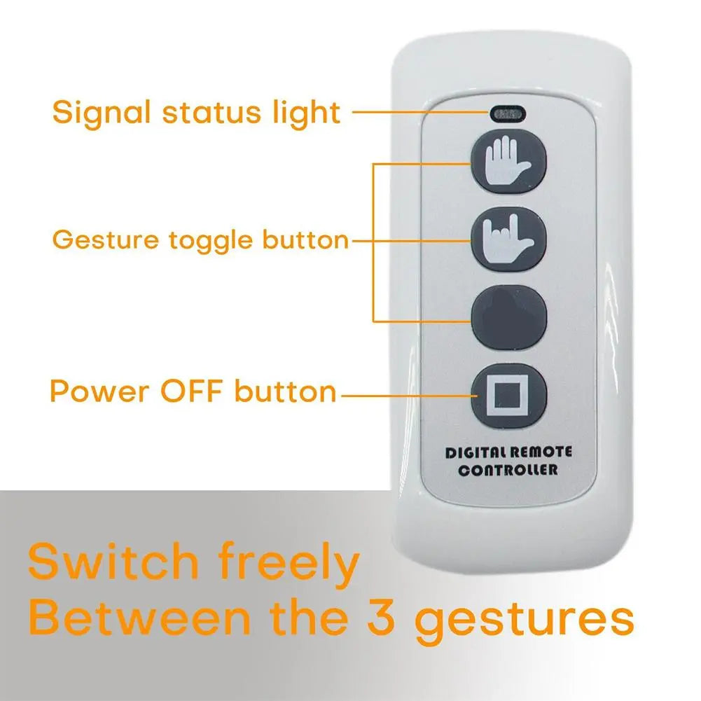 Funny Car Finger Light With Remote Road Rage Signs Middle Finger Gesture Light LED Gesture Display Lamp Car Interactive Lights