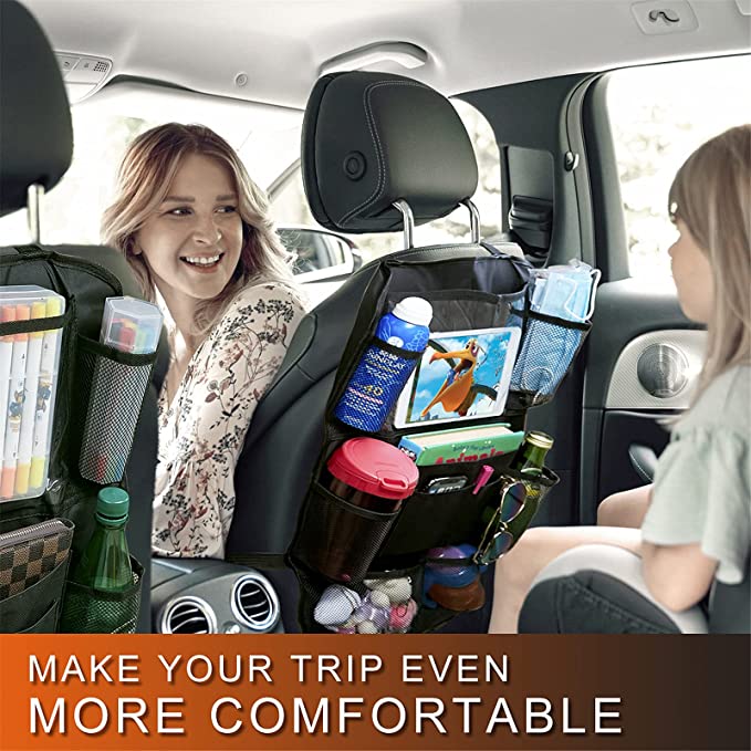 Car seat outlet organizer with cooler