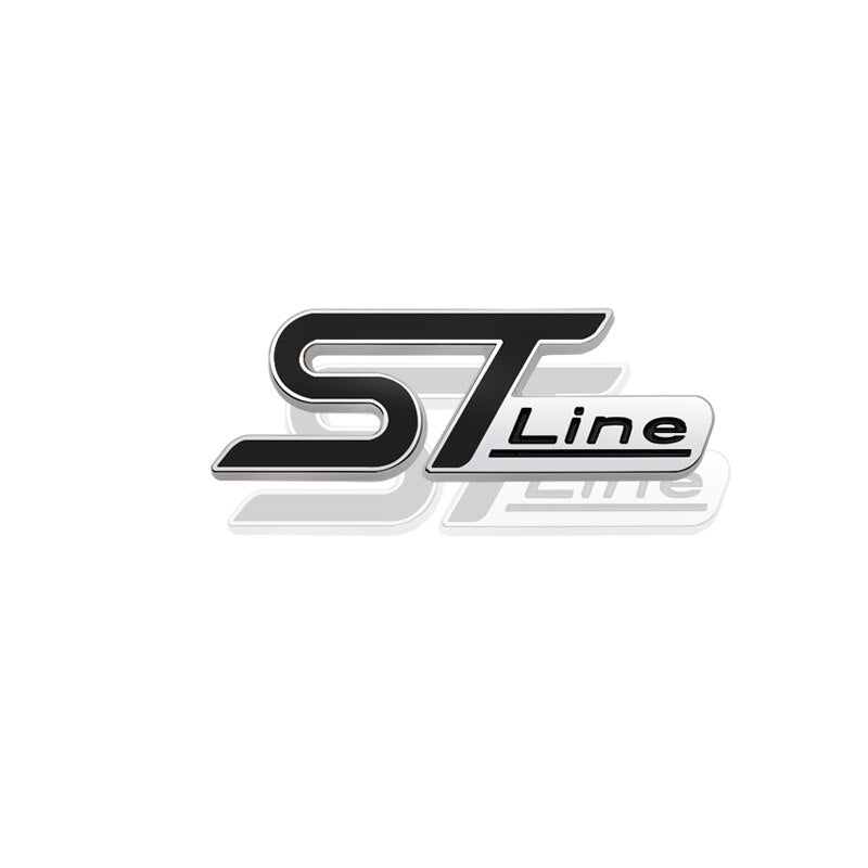 3D ST LINE Grille Emblem // Rear Trunk Car Badge -