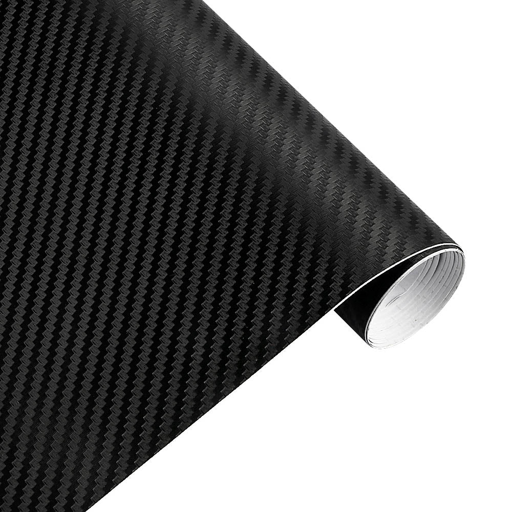 Carbon Fibre Vinyl Wrap Roll Self-Adhesive Vinyl Sticker Tape for Cars Auto and Motorcycle DIY, Interior/Exterior