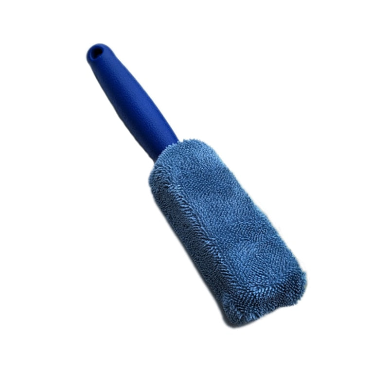 Microfiber Solid Colour Wheel Washing Brushes | Durable Cleaning Tool