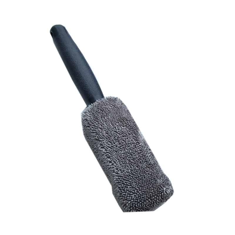 Microfiber Solid Colour Wheel Washing Brushes | Durable Cleaning Tool