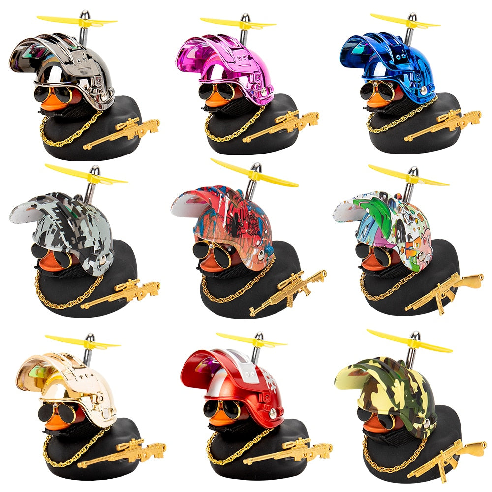 Decorative Squeaky Duck - Bicycle Horn , Rubber Duck Toy - Car Ornaments Duck Car Dashboard Decoration