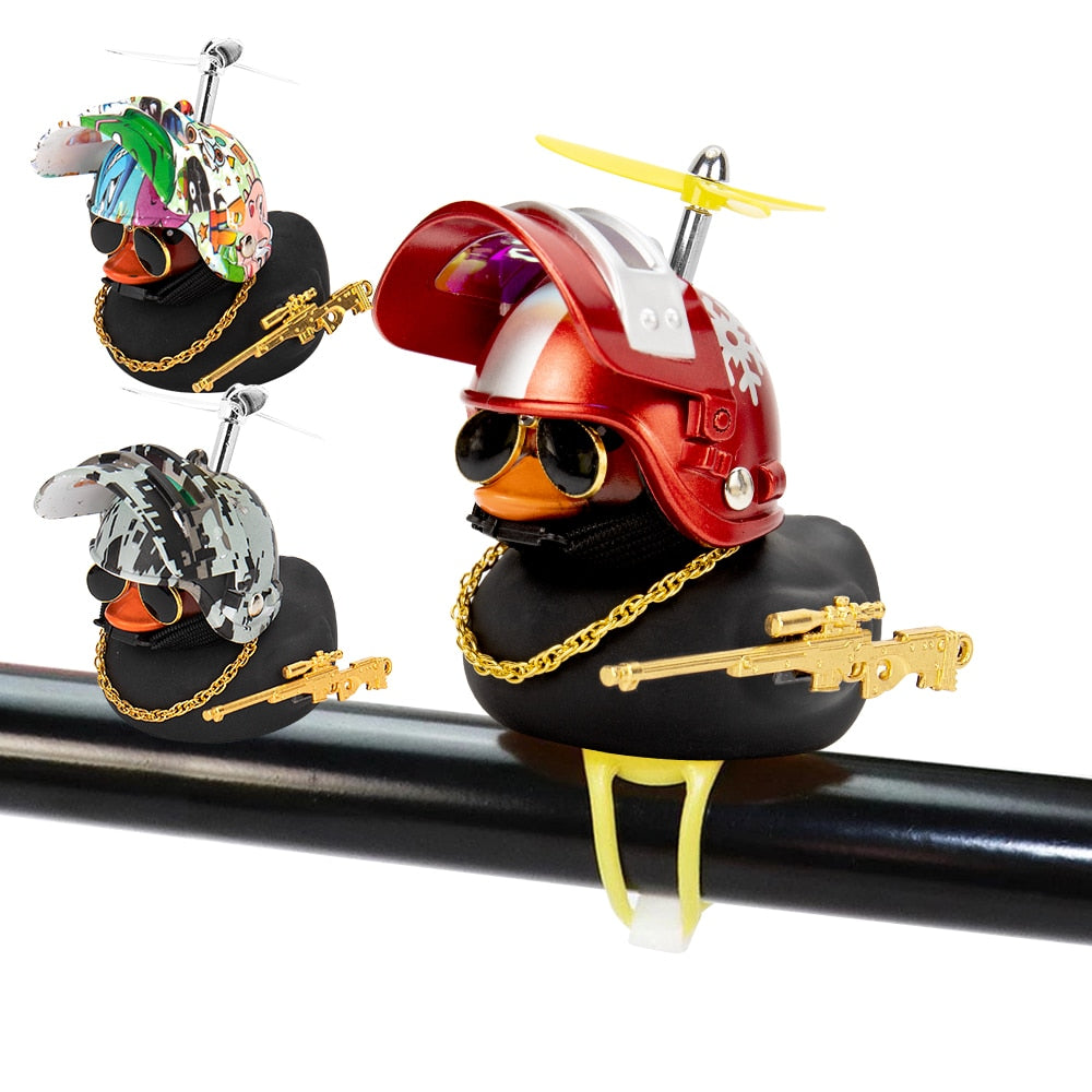 Decorative Squeaky Duck - Bicycle Horn , Rubber Duck Toy - Car Ornaments Duck Car Dashboard Decoration
