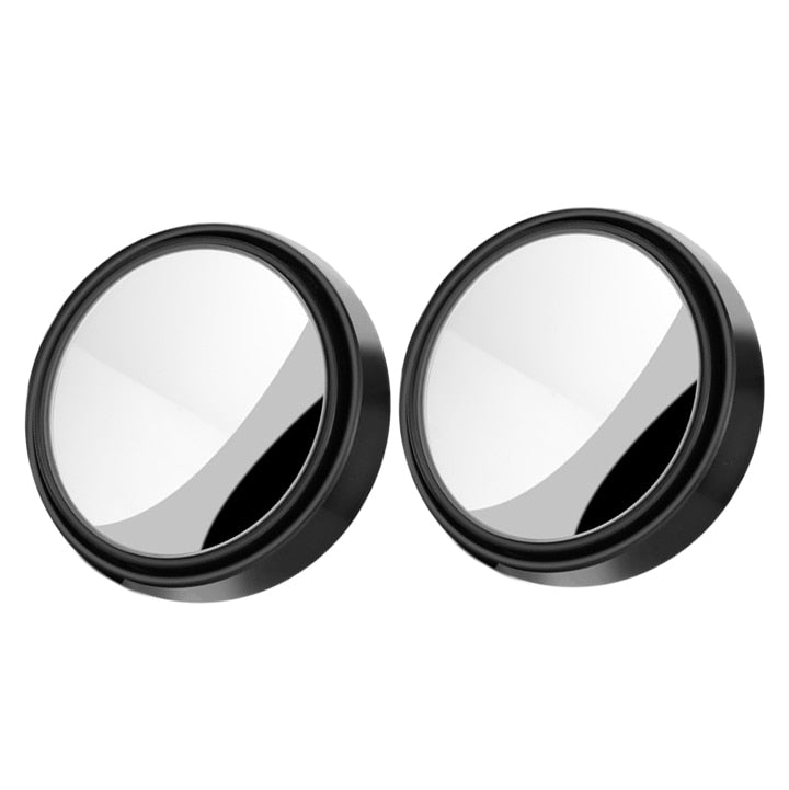 BLIND SPOT MIRRORS x2 – Cars, Vans, 360 degree, Convex, Adjustable, Waterproof, Rear View, Road Traffic Safety