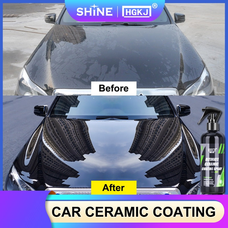 Ceramic Coating For Cars Paint Mirror Shine Crystal Wax Spray Nano Hydrophobic Technology